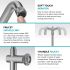 Kraus Urbix KPF3127MB - Industrial Bar Faucet Features