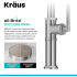 Kraus Allyn KPF4100SFS - Single Handle Pull Down Kitchen Faucet Spot Free Finish