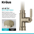 Kraus Allyn KPF4101SFACB - Single Handle Pull Down Kitchen Faucet Spot-Free Finish