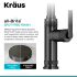 Kraus Allyn KPF4102SFSB - Single Handle Pull Down Kitchen Faucet Spot-Free Finish