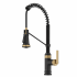 Kraus Allyn KPF4110BBMB - Commercial Style 2-Function Single Handle Pull Down Kitchen Faucet in Spot-Free Brushed Brass / Matte Black