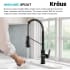Kraus Allyn KPF4110MB - Commercial Style 2-Function Single Handle Pull Down Kitchen Faucet in Matte Black
