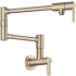 Kraus Oletto Series KPF5001SFACB - Wall Mount Pot Filler Kitchen Faucet with Retractable Arm in Spot-Free Antique Champagne Bronze