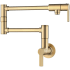 Kraus Oletto Series KPF5001SFBB - Wall Mount Pot Filler Kitchen Faucet with Retractable Arm in Spot-Free Brushed Brass
