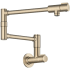 Kraus Bolden Series KPF5003SFACB - Wall Mount Pot Filler Kitchen Faucet with Retractable Arm in Spot-Free Antique Champagne Bronze