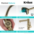 Kraus Artec Pro Series KPF1603BG - 2-Function Commercial Pre-Rinse Sprayer Kitchen Faucet Features