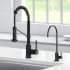 Kraus Bolden Series KPF1610FF100MB - Commercial Style Pull-Down Kitchen Faucet and Water Filter Faucet Combo in Matte Black