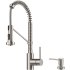 Kraus Bolden Series KPF1610SFSKSD43SFS - Bolden™ 18-Inch Commercial Kitchen Faucet with Soap Dispenser in all-Brite™ Stainless Steel Finish