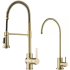 Kraus Britt™ Series KPF1690FF100SFACB - Britt™ Commercial Style Kitchen Faucet and Water Filter Faucet Combo in Spot Free Antique Champagne Bronze