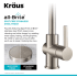 Kraus Britt™ Series KPF1690FF100SFS - Single Handle Commercial Kitchen Faucet Spot-Free Finish