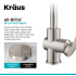 Kraus Britt™ Series KPF1691SFS - Single Handle Commercial Kitchen Faucet Spot-Free Finish