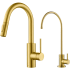 Kraus Oletto Series KPF2620FF100BB - Oletto™ Pull-Down Kitchen Faucet and Water Filter Faucet Combo in Brushed Brass