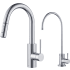Kraus Oletto Series KPF2620FF100CH - Pull-Down Kitchen Faucet and Water Filter Faucet Combo in Chrome