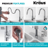 Kraus Oletto Series KPF2620FF100CH - Single Handle Pull Down Kitchen Faucet Premium Features