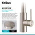 Kraus Oletto Series KPF2620FF100SFS - Single Handle Pull Down Kitchen Faucet Spot Free Stainless Steel Finish