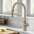 Kraus Oletto Series KPF2654BG - Modern Industrial Pull-Down Single Handle Kitchen Faucet in Brushed Gold