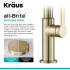 Kraus Oletto Series KPF2820SFACB - Single Handle Pull Down Kitchen Faucet Spot-Free Finish