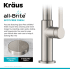 Kraus Oletto Series KPF2820SFS - Single Handle Pull Down Kitchen Faucet Spot-Free Finish