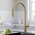 Kraus Oletto Series KPF2821SFACB - Oletto™ High-Arc Single Handle Pull-Down Kitchen Faucet in Spot Free Antique Champagne Bronze