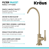 Kraus Allyn KPF3121FF102BG - Transitional Bridge Pull Down Kitchen Faucet Filter Faucet
