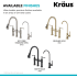 Kraus Allyn KPF3121FF102BG - Transitional Bridge Pull Down Kitchen Faucet Finish Options