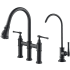 Kraus Allyn KPF3121FF102MB - Allyn™ Transitional Bridge Kitchen Faucet and Water Filter Faucet Combo in Matte Black