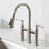 Kraus KPF3121FF102SFS - Transitional Bridge Kitchen Faucet with Pull-Down Sprayhead in Spot Free Stainless Steel
