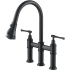 Kraus KPF3121MB - Allyn™ Transitional Bridge Kitchen Faucet with Pull-Down Sprayhead in Matte Black