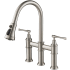 Kraus Allyn KPF3121SFS - Allyn™ Transitional Bridge Kitchen Faucet with Pull-Down Sprayhead in Spot Free Stainless Steel