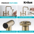 Kraus Urbix KPF3125FF101BG - Industrial Bridge Kitchen Faucet Premium Features
