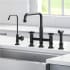 Kraus Urbix KPF3125FF101MB - Industrial Bridge Kitchen Faucet Lifestyle View