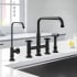 Kraus Urbix KPF3125FF101MB - Industrial Bridge Kitchen Faucet Lifestyle View