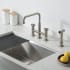 Kraus Urbix KPF3125SFS - Industrial Bridge Kitchen Faucet Lifestyle View