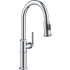 Kraus Allyn KPF4100CH - Traditional Industrial Pull-Down Single Handle Kitchen Faucet in Chrome
