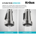 Kraus Allyn KPF4101CH - Single Handle Pull Down Kitchen Faucet 2 Function Sprayhead