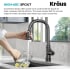 Kraus Allyn KPF4101CH - Single Handle Pull Down Kitchen Faucet High Arc Spout