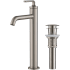 Kraus Ramus Series KVF1220SFS - Single Handle Vessel Bathroom Faucet with Pop-Up Drain in Spot Free Stainless Steel