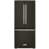 KitchenAid KRFF300EBS - 30 Inch Freestanding French Door Refrigerator in Front View