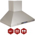 Kucht Professional KRH3010A - 30 Inch Wall Mount Range in Features View