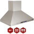 Kucht Professional KRH3610A - 36 Inch Wall Mount Range in Features View