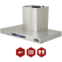 Kucht Professional KRH3611A - 36 Inch Wall Mount Range Hood in Features View