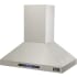 Kucht Professional KRH3612IS - 36 Inch Island Mount Range Hood in Angled View