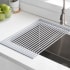 Kraus KRM10GREY - Multipurpose Over Sink Roll-Up Dish Drying Rack in Grey
