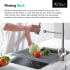 Kraus KRM10GREY - Multipurpose Over Sink Roll-Up Dish Drying Rack in Grey