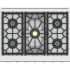 Hestan KRT365NG1 - 36-inch 5-Burner Rangetop