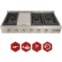 Kucht Professional KRT481GULP - 48 Inch Gas Rangetop with 6 Sealed Burners