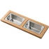 Kraus KSC1001BB - Kore™ Workstation Kitchen Sink Serving Board Set with Rectangular Stainless Steel Bowls
