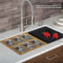Kraus KSC1004BB - Serving Board and Stainless Steel Serving Bowl Set