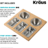 Kraus KSC1006BB - Set Includes Serving Board and Five Prep Bowls