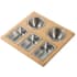 Kraus KSC1006BB - Workstation Kitchen Sink Serving Board Set with Stainless Steel Bowls